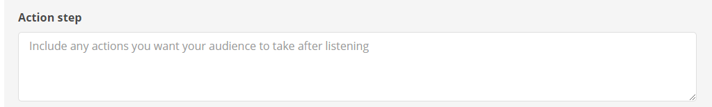 action steps for audiobook